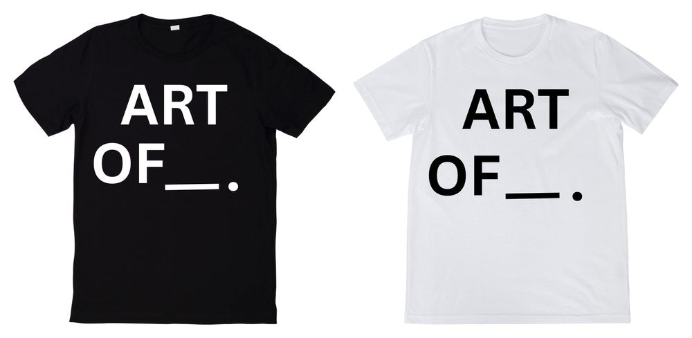 Art Of black and white tees